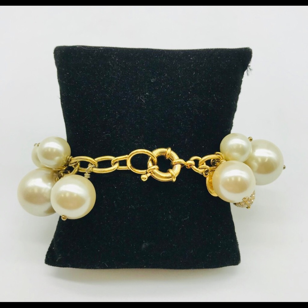 J Crew Pearl Crystal Fashion Bracelet - Picture 2 of 2